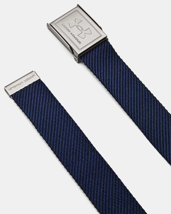 Boys' UA Webbing Belt, Blue, pdpMainDesktop image number 0